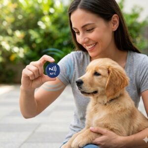 Llavero Identificador NFC Inteligente para Mascotas